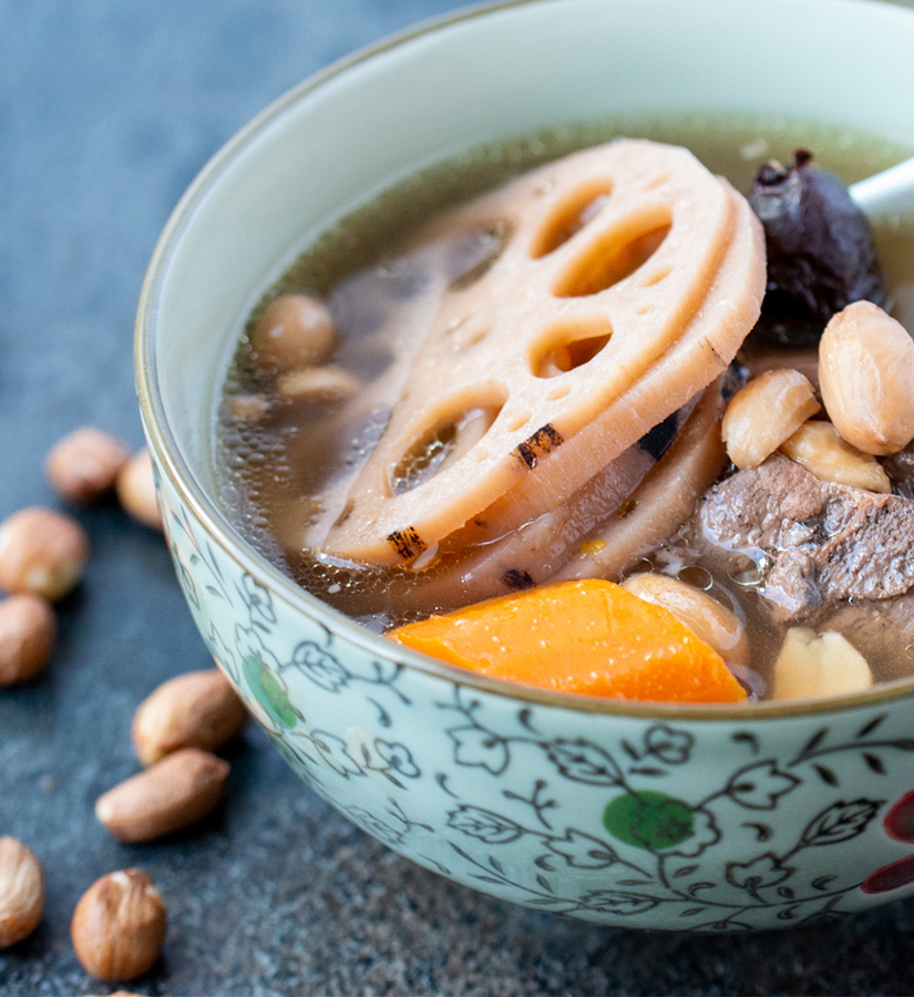 Lotus Root Peanut Pork Rib Soup